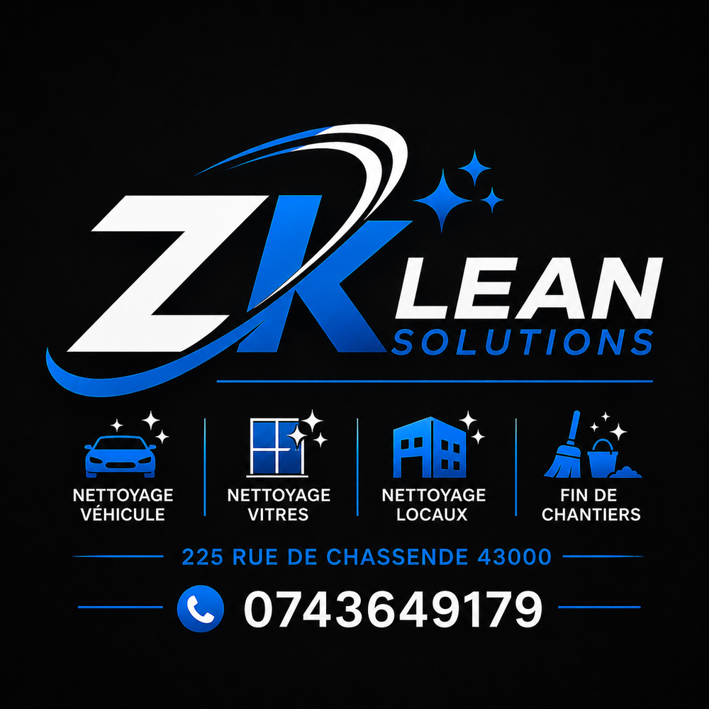 Zklean Solutions — affiche des prestations